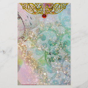 HYPER VALENTINE / RUBY GOLD CELTIC HERZ, blau Briefpapier