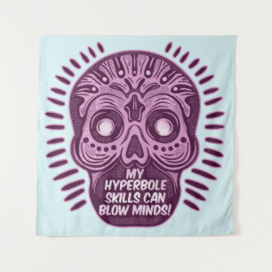 Hyperbole Funny ENGLISH SPRACHE Wandteppich