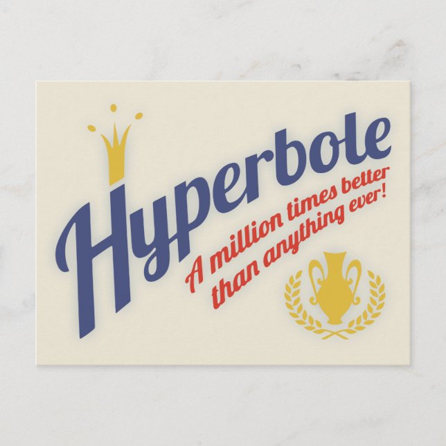 Hyperbole Postkarte (Vorderseite)