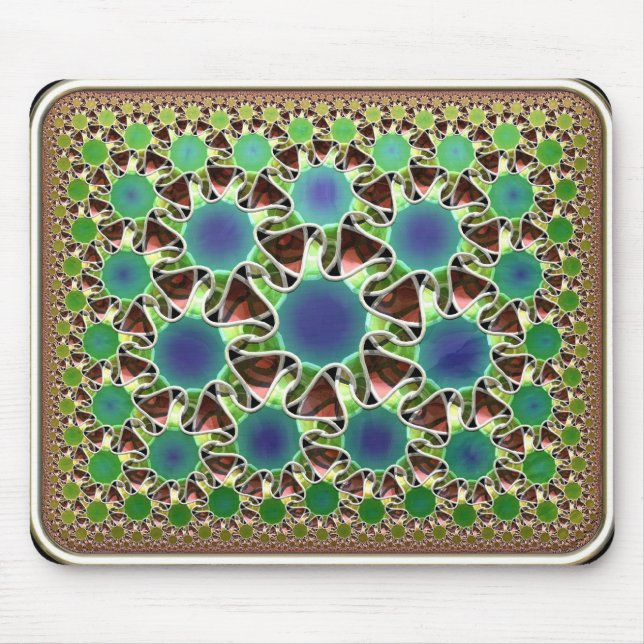 Hyperbolischer Oberflächenknoten Mousepad (Vorne)