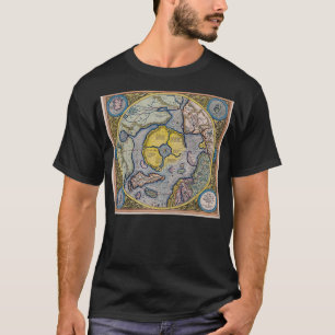 Hyperborea Flat Earth Azimuthal Äquidistant Projec T-Shirt