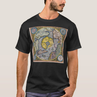 Hyperborea Flat Earth Azimuthal Äquidistant Projec T-Shirt