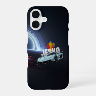 Hypercar in der Leere – Surrealer Supersportwagen iPhone 16 Hülle