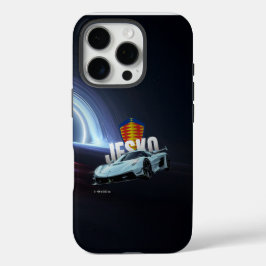 Hypercar in the Void – Surreal Supercar & Black Ho iPhone 16 Pro Hülle
