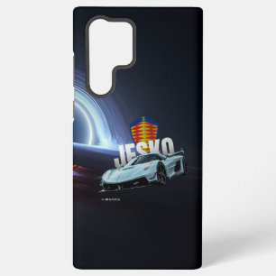 Hypercar schwebt über Schwarzem Loch  Samsung Galaxy Hülle