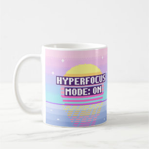 Hyperfokus-Modus: Auf Neurodivergenter Pixel-Tasse Kaffeetasse