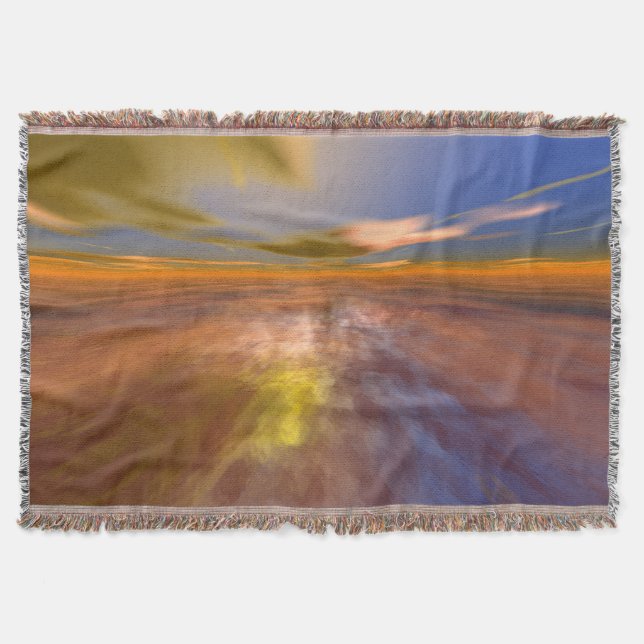 HYPERION WORLD, ALIEN SEASCAPE SKY, CLOUDS Sci-Fi Decke (Vorderseite)