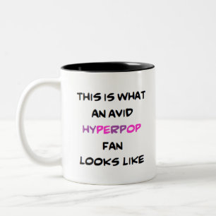 Hyperpop-Fan, avid Zweifarbige Tasse