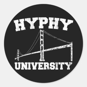 Hyphy Hochschulyay Bereich Runder Aufkleber
