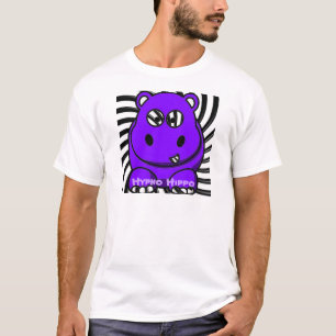 Hypno Flusspferd lila T-Shirt