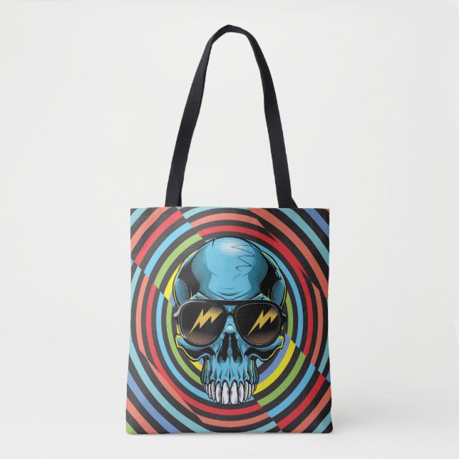 Hypno Funky Schädel 02 Tasche (Vorderseite)