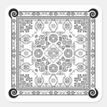 Hypno Hanky Spiral Bandana, Taschentuosensticker
