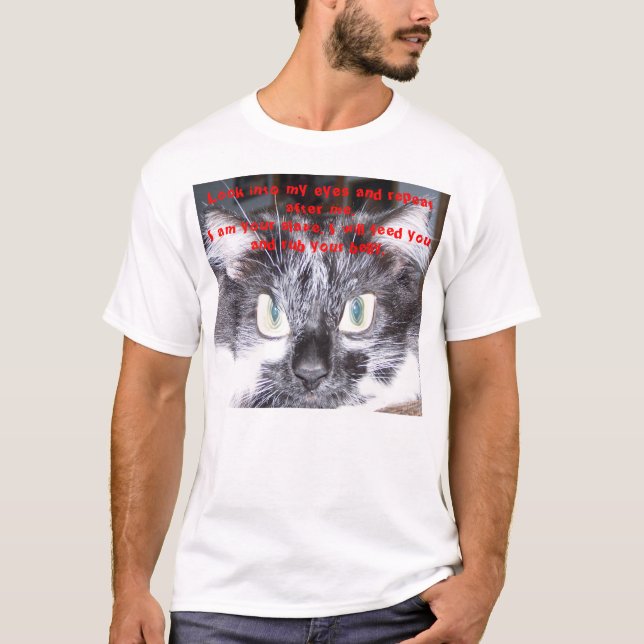 hypno Katze T-Shirt (Vorderseite)