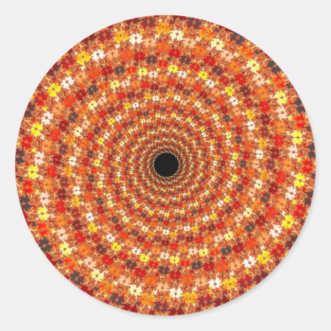 Hypno Orb - Fraktal-Aufkleber Runder Aufkleber (Vorderseite)