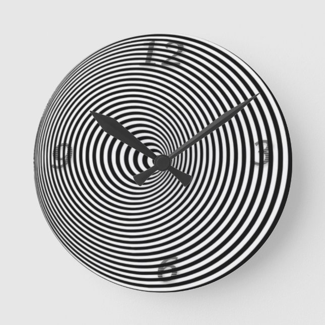 Hypno Runde Wanduhr (Vorderseite)