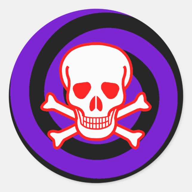 HYPNO SKULL RUNDER AUFKLEBER (Vorderseite)