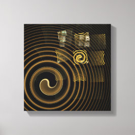 Hypnose Abstrakt Art Black und White Leinwanddruck