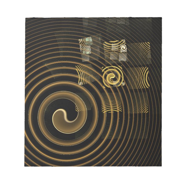 Hypnose Abstrakt Art Notepad Notizblock (Vorderseite)