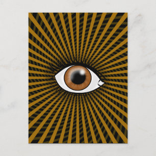 Hypnose Brown Eye Postkarte