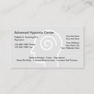 Hypnose-Themen-Kopf-Grafik Visitenkarten Visitenkarte