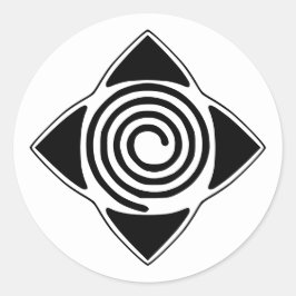 Hypnose Überall Logo Spiralsymbolaufkleber Runder Aufkleber