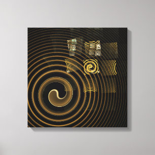 Hypnosis Abstrakt Art Quad Canvas Print Leinwanddruck