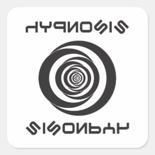 Hypnosis Hypnotizer Hypnotist Hypnotic Gift Idea Quadratischer Aufkleber