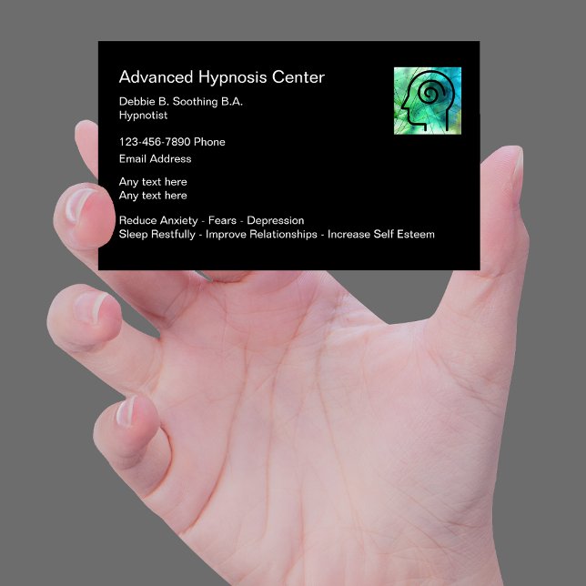 Hypnosis Services Business Cards Visitenkarte (Von Creator hochgeladen)