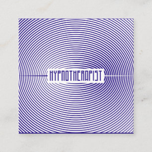 Hypnotherapeut Hypnotist Modernes Zirkelmuster Quadratische Visitenkarte