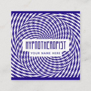 Hypnotherapeutische Therapie Hypnotistische optisc Quadratische Visitenkarte