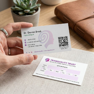 Hypnotherapie-Klinikgeschäft   Minimalistische Ter Visitenkarte
