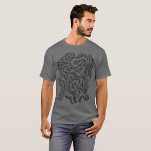 Hypnotic Amorphes Phantasmagoric Modern Abstrakt T-Shirt
