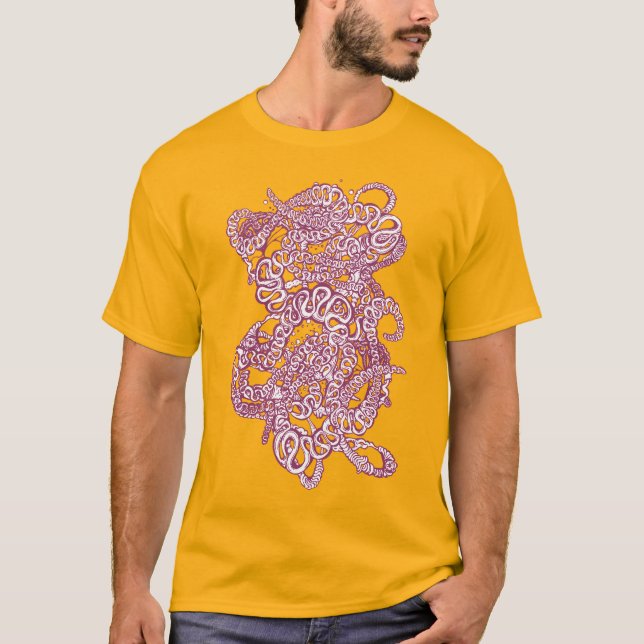 Hypnotic Amorphous Phantasmagoric Modern Groovy  T-Shirt (Vorderseite)