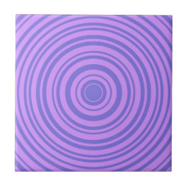 Hypnotic Lila Blue Circle Geometric Pattern Fliese