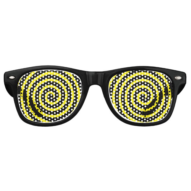 Hypnotic Swirl Partybrille (Vorderseite)
