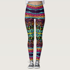 Hypnotic Voyage - Abstraktes Kunstmuster Leggings