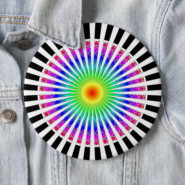Hypnotische Blume Button (Beispiel)