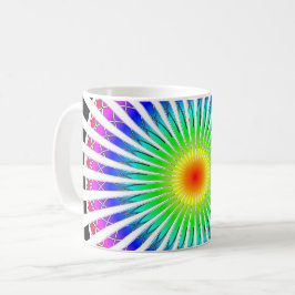 Hypnotische Blume Kaffeetasse