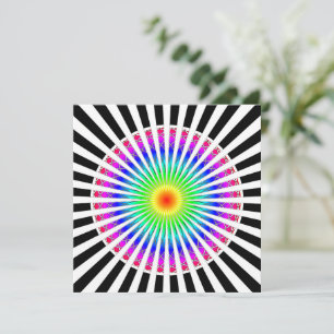 Hypnotische Blume Karte