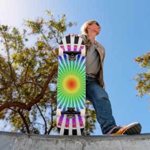 Hypnotische Blume Skateboard
