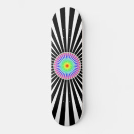 Hypnotische Blume Skateboard