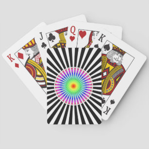 Hypnotische Blume Spielkarten