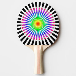 Hypnotische Blume Tischtennis Schläger