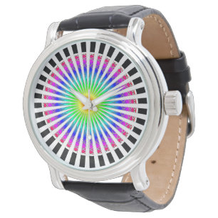 Hypnotische Blume Watch Armbanduhr
