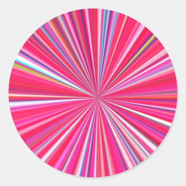 hypnotische Farben Runder Aufkleber (Vorderseite)