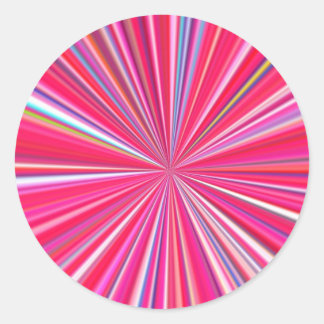 hypnotische Farben Runder Aufkleber