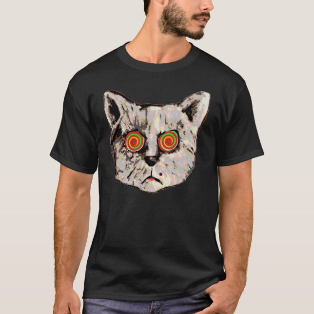 hypnotische Katzenaugen T-Shirt (Vorderseite)