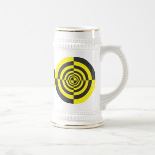Hypnotische Kreise Bierglas