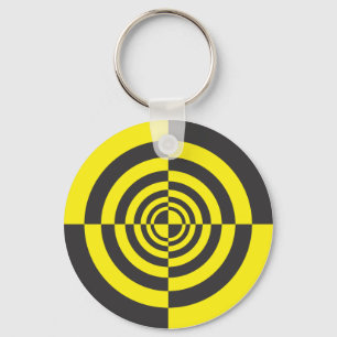 Hypnotische Kreise Schlüsselanhänger