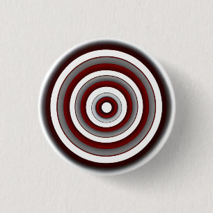 Hypnotische Kreisläufe 3 cm Runde Abzeichen Button